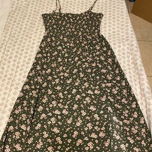 Long green dress with Sakura flowers~